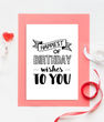 Поздравительная открытка на день рождения "Happiest of birthday wishes to you!" (02158)