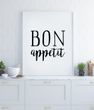Постер для украшения кухни "BON appetit" 2 размера (50-22) 50-22 фото
