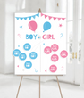 Доска для гендер пати - угадай пол ребенка "BOY or GIRL" 50x60 cм (04917)