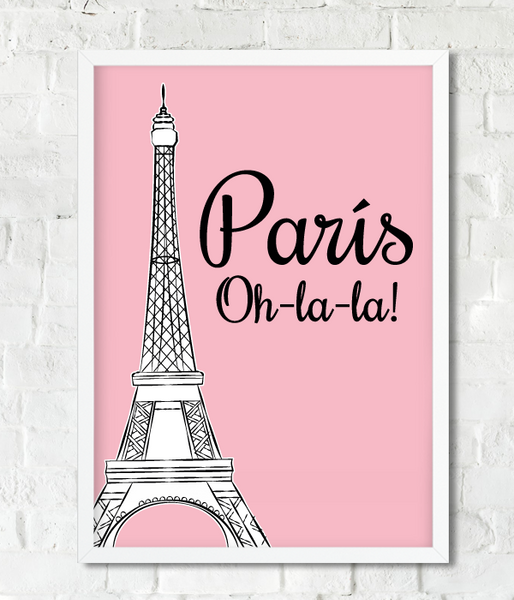 Постер "Paris Oh-la-la" 2 размера (03364) 03364 фото