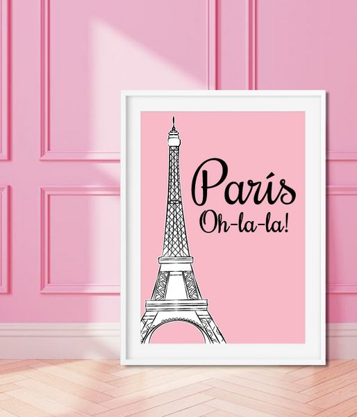 Постер "Paris Oh-la-la" 2 размера (03364) 03364 фото
