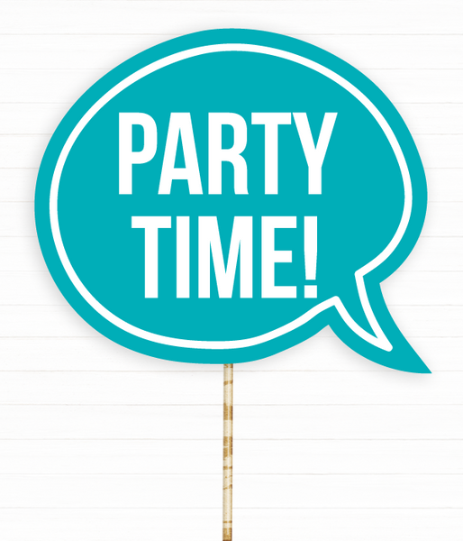 Табличка для фотосессии "Party time!" (02451) 02451 фото
