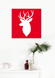 Новогодняя табличка для украшения интерьера дома в скандинавском стиле "Олень" (04171) 04171 фото 3
