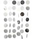 Паперова гірлянда "Срібні круги" 4 метри (M2047) M2047 фото 1