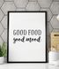 Постер для украшения кухни "Good Food Good mood" 2 размера (50-23) 50-23 фото 1