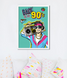 Декор-постер для вечеринки в стиле 90-х "Back to the 90&#39;s" 2 размера без рамки (04204) A3_04204 фото 3