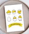 Современная открытка с цыплятами "З Великоднем" (041390)