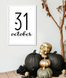 Декор-постер на Хэллоуин "31 october" 2 размера (01704) 01704 (A3) фото