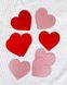 Гирлянда из сердечек с глиттером "Red and pink" 11 шт (2 метра) VD-351 фото 4