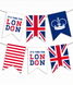 Гірлянда з прапорців "It's time for London" 12 прапорів (L-201) L-201 фото 1