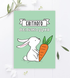 Поздравительная открытка с кроликом "Світлого Великодня!" (090561) 090561 фото 2