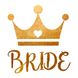 Флеш тату на дівич-вечір "Bride" з короною (B502) B502 фото 5