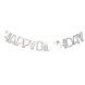 Паперова гірлянда "Happy Birthday" срібна (M40134) M40134 фото 2