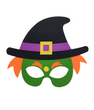 Детская маска из фетра на Хэллоуин "Ведьмочка" (02411)