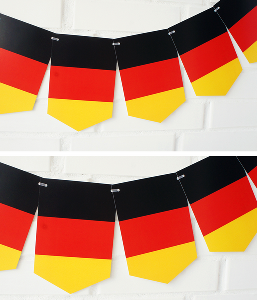 Гирлянда из флажков "Флаг Германии" 12 флажков (09031) 09031 фото