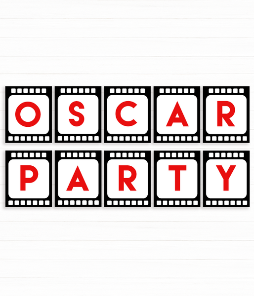 Гирлянда из флажков для вечеринки в стиле Оскар "Oscar party" (02714) 02714 фото