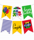 Гірлянда із прапорців на дитячий день народження "PJ Masks" 12 прапорців (PJ5062) PJ5062 фото 1