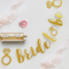 Золота гірлянда для дівич-вечора "Bride to be" (B228) B228 фото 3