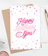 Вітальна листівка на день народження "Happy birthday to you!" (02199)