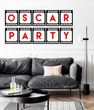 Гирлянда из флажков для вечеринки в стиле Оскар "Oscar party" (02714)