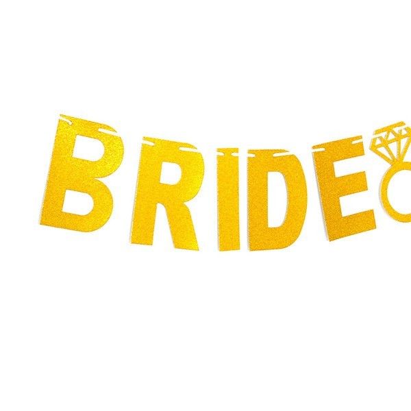 Золота гірлянда для дівич-вечора "Bride to be" (B340) B340 фото