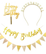 Набір для дня народження золотий Gold Mix  (01288)