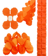 Объемная бумажная гирлянда "Orange" (3 метра)