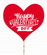 Табличка для фотосесії "Happy Valentine's day" (VD-199)