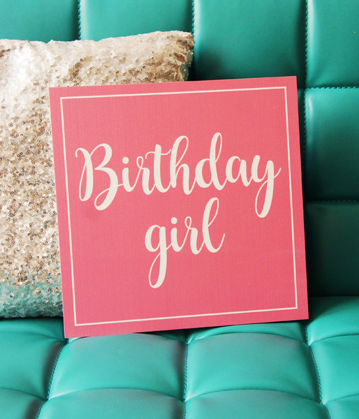 Табличка "Birthday Girl" 04010 фото