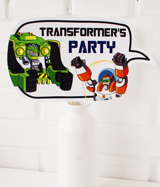 Табличка для фотосессии "Transformer&#39;s Party" Т-22 фото