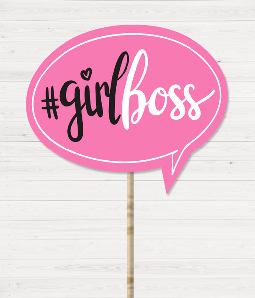 Табличка для фотосессии "#girlboss" G1 фото