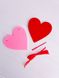 Гірлянда із сердець з фетру червоні та рожеві 10 шт (VD-7712) VD-7712 фото 3