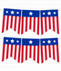 Гірлянда з прапорців для американської вечірки "Америка" 12 прапорців (05012) 05012 (1) фото 2