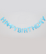 Паперова гірлянда з глітерними літерами "Happy Birthday" блакитна (M40159) M40159 фото 2