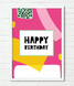 Постер із оригінальним дизайном на день народження "Happy Birthday!" 2 розміри (02096) 02096 фото 3