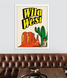 Постер для вечеринки вестерн "Wild West" 2 размера без рамки (W6092) W6092 (A3) фото 3