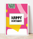 Постер с оригинальным дизайном на день рождения "Happy Birthday!" 2 размера (02096) 02096 фото 1