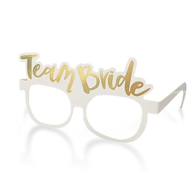 Паперові окуляри для дівич-вечора "Team bride" 1 шт (40-310) 40-310 фото
