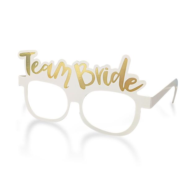 Паперові окуляри для дівич-вечора "Team bride" 1 шт (40-310) 40-310 фото