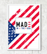 Постер для американской вечеринки "МАDE IN THE USA" 2 размера (03900) 03900 фото 1
