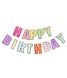 Бумажная гирлянда с разноцветными буквами "Happy Birthday" (M40161) M40161 фото 1