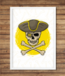 Постер для пиратской вечеринки 2 размера (02376)