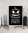 Постер на Хэллоуин "Halloween Party" 2 размера (02600)