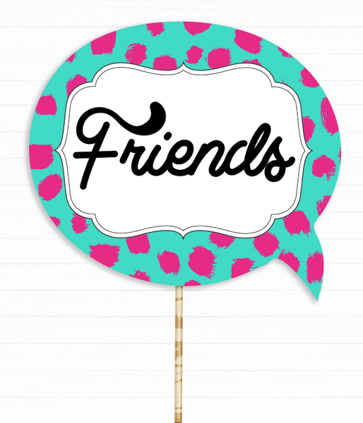 Фотобутафория-табличка для фотосессии "Friends" (01849) 01849 фото