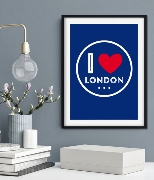 Постер для британской вечеринки "I LOVE LONDON" (2 размера) L-205 фото