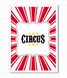 Постер для праздника в стиле цирк "Circus" 2 размера без рамки (A59) A59 фото 1