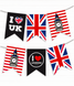 Гірлянда для вечірки у стилі Лондон 12 прапорів (L-207) L-207 (1) фото 1