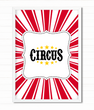 Постер для праздника в стиле цирк "Circus" 2 размера без рамки (A59)