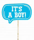 Табличка для фотосесії на baby shower "It's a Boy" (03164) 03164 фото