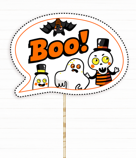 Табличка для детской фотосессии на Хэлловин "Boo!" (H-70) H-70 фото